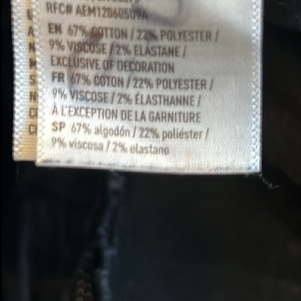 American Eagle Slim Straight Jeans Ne(x)t Level Flex Black Distressed 29x32 - Picture 9 of 11